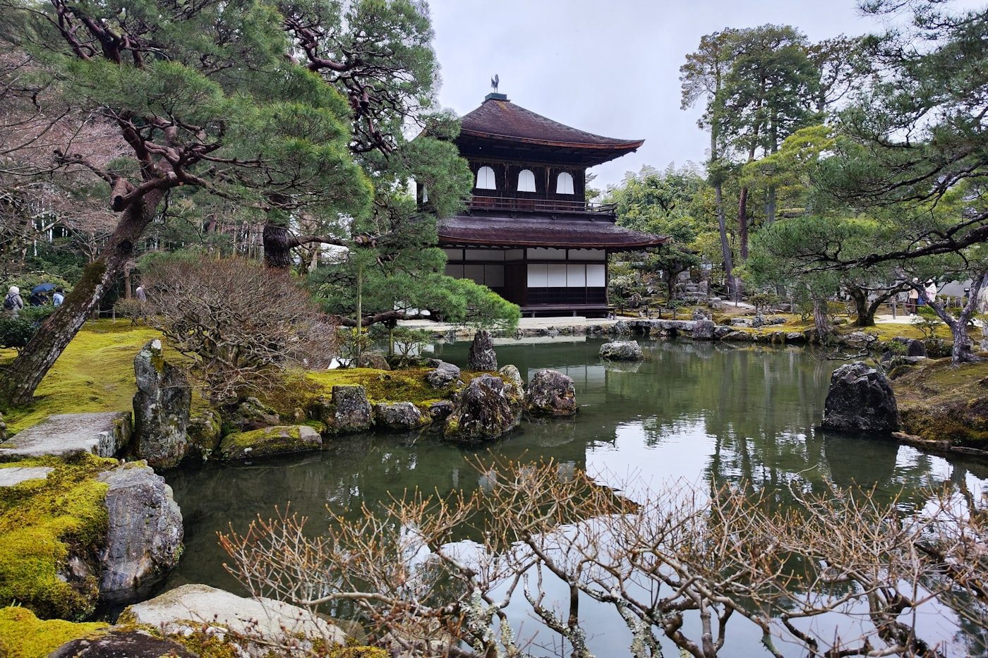 The gardens and pavilion of Ginkaku-ji, Kyoto