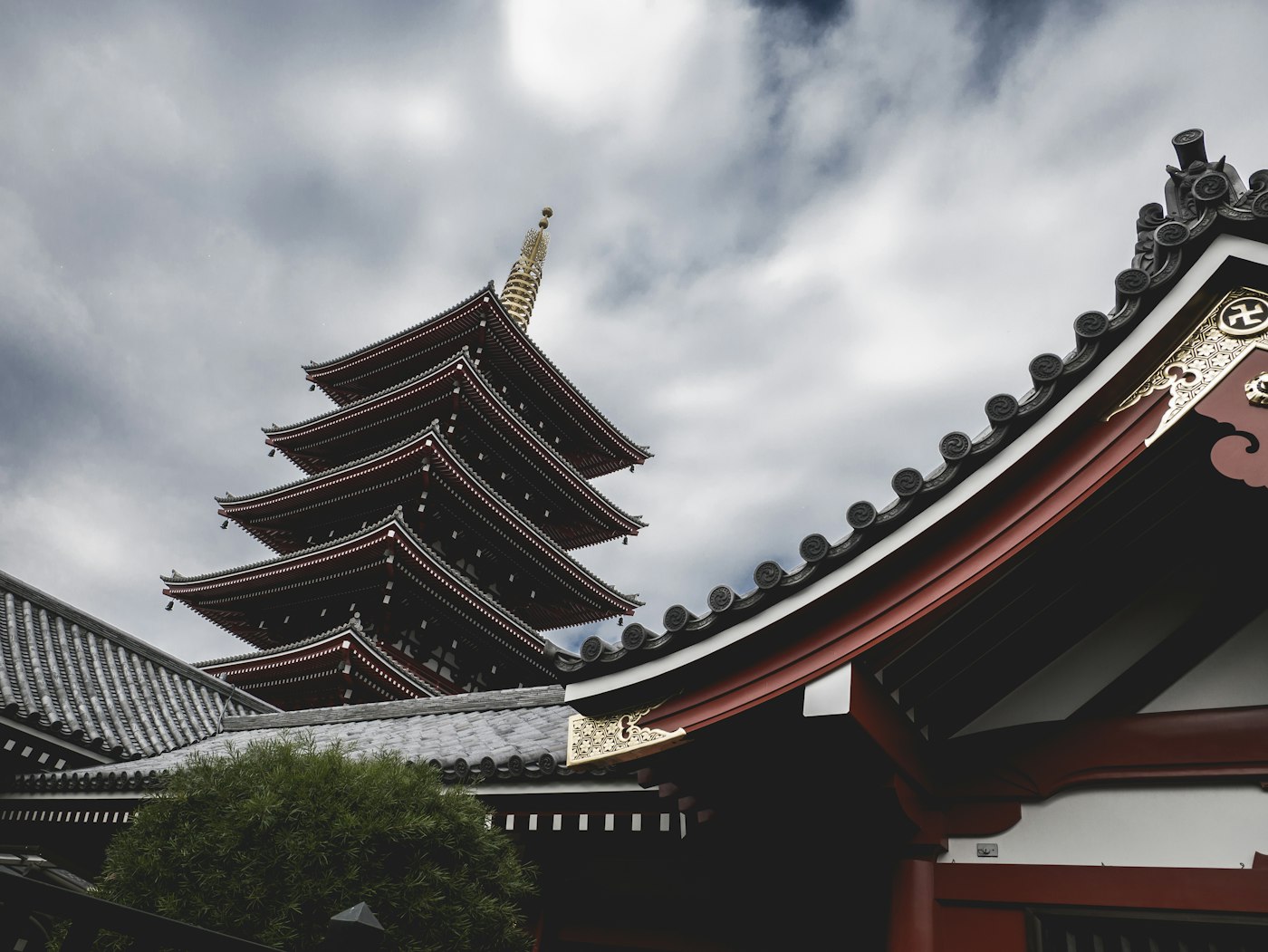 The temple grounds of Sensō-ji in Asakusa, Tokyo